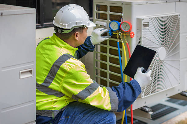 Professional Ductwork Repair technician working in Acra, NY